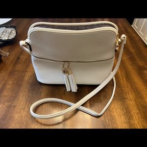 NWOT White Crossbody Purse